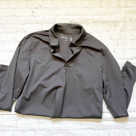 Walter Hagen Other - Mens Walter Hagen Dark Grey Long Sleeve Golf Polo
